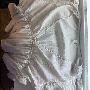 White Ruffled Blouse